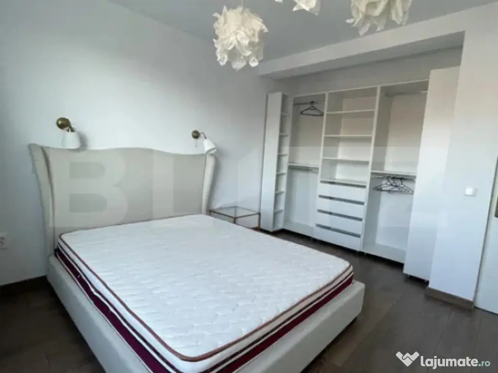 Apartament 82 mp, 2 dormitoare, 2 bai, living, laundry space