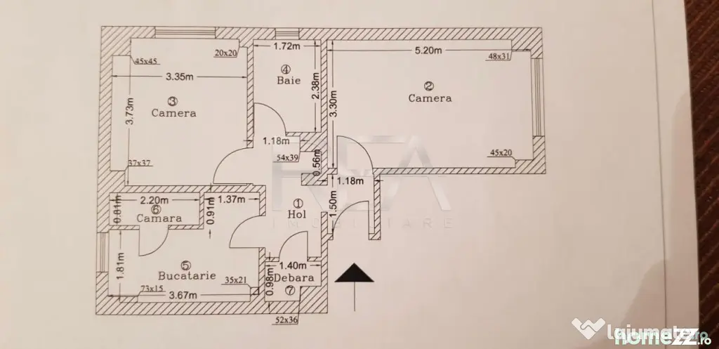 2 Camere , Decomandat , 5 minute metrou Aparatorii Patriei - Bucuresti (Bucuresti-Ilfov)