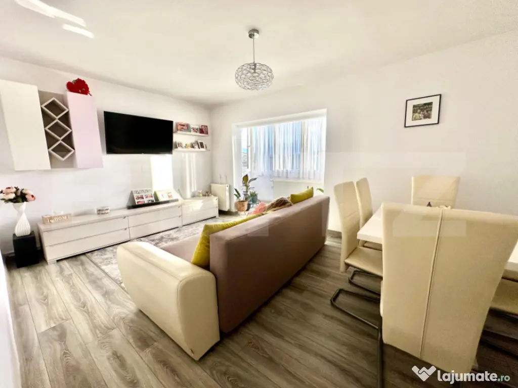 Apartament modern 3 camere recent finisat si mobilat