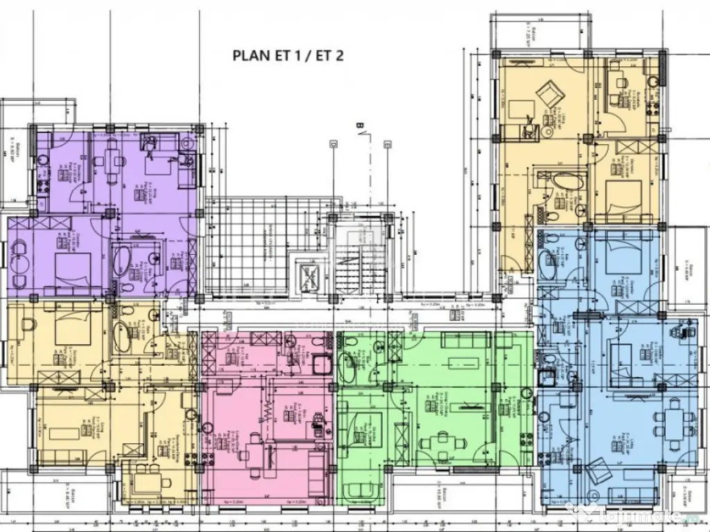 Apartamente cu 2 camere cu terasa, lift, langa parc 1 Mai