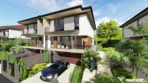 Casă modernă 185 mp ansamblu premium, garaj dublu, Dambul