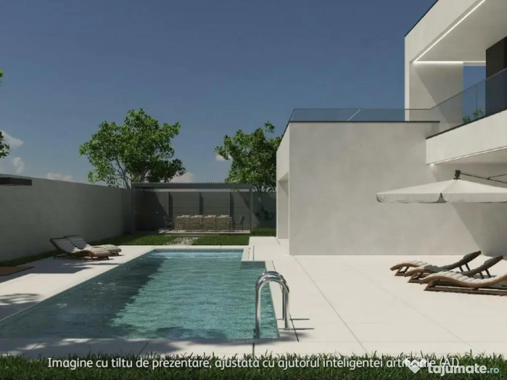 Casa de lux moderna cu 12 camere si piscina - Design minimal