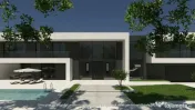Casa de lux moderna cu 12 camere si piscina - Design minimal 