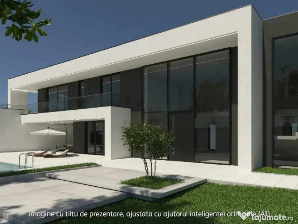Casa de lux moderna cu 12 camere si piscina - Design minimal