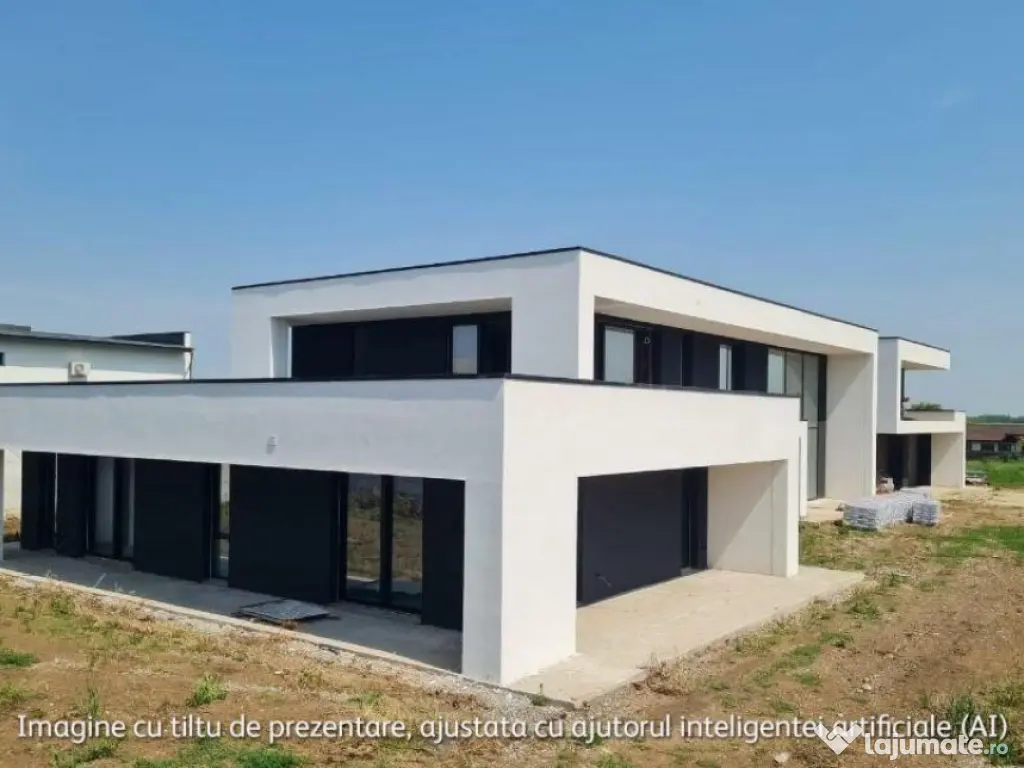 Casa de lux moderna cu 12 camere si piscina - Design minimal