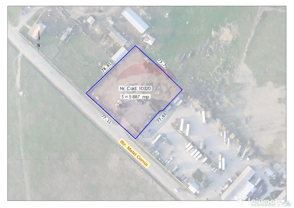 Teren de închiriat – 5887 mp, Str. Matei Corvin, Oradea