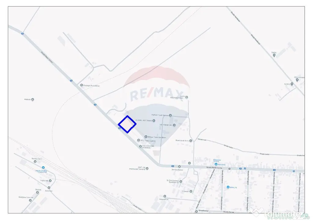 Teren de închiriat – 5887 mp, Str. Matei Corvin, Oradea