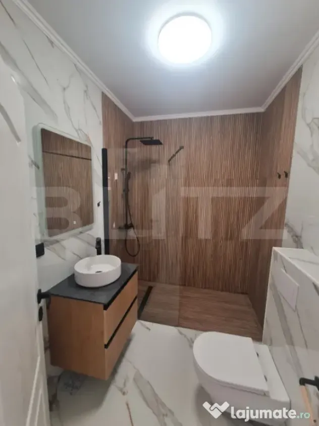 Apartament semidecomandat, 52 mp utili, zona Terra