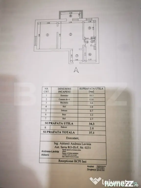 Apartament de 2 camere, zona Alexandru cel Bun - Iasi (Iasi)