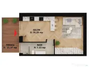 Apartament nou, 2 camere, 177 000 Euro. Comision 0. 