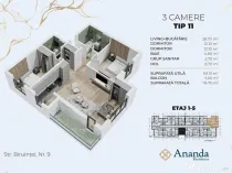 3cam.dec,2bai,direct dezvoltator,15min metrou Leonida