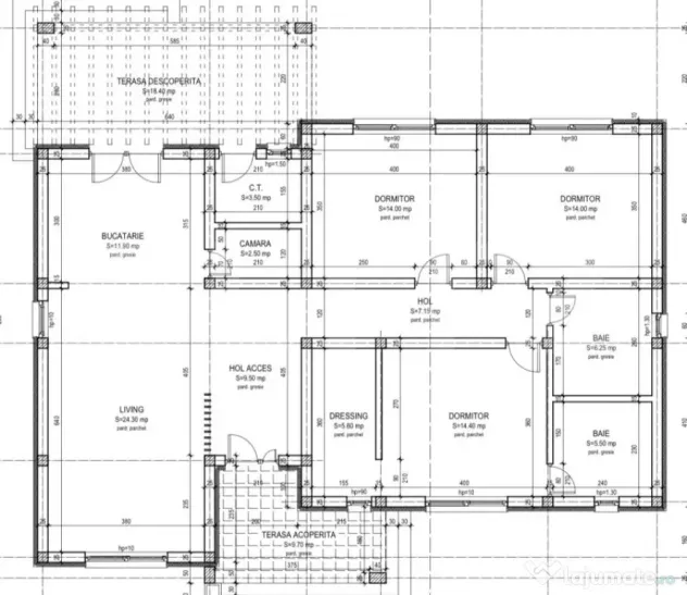 Casa plan parter,119mp utili, 500mp teren,Paulesti