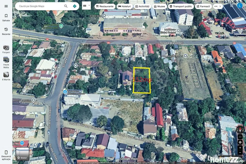 Teren 552mp Focsani, Strada Odobesti - Focsani (Vrancea)