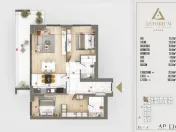 Apartament 3 camere decomandat Astorium life Bloc A 