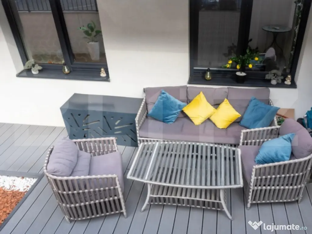 Apartament cu 3 camere, 60 mp, cu terasa de 37 mp si parcare