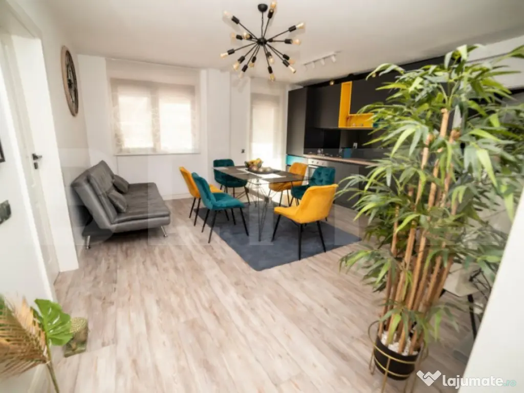 Apartament cu 3 camere, 60 mp, cu terasa de 37 mp si parcare