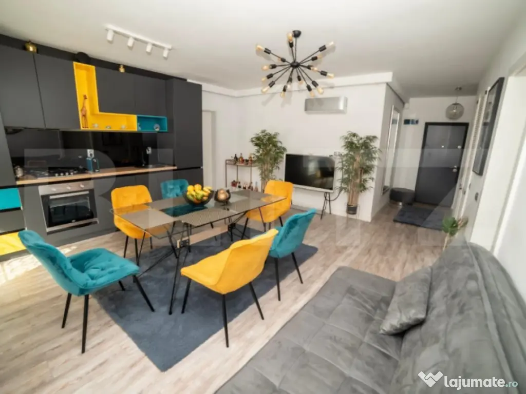 Apartament cu 3 camere, 60 mp, cu terasa de 37 mp si parcare