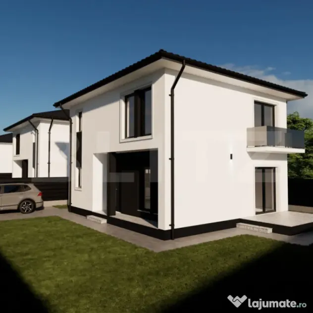 Casa moderna, materiale premium, 150 mp construiti, zona rez
