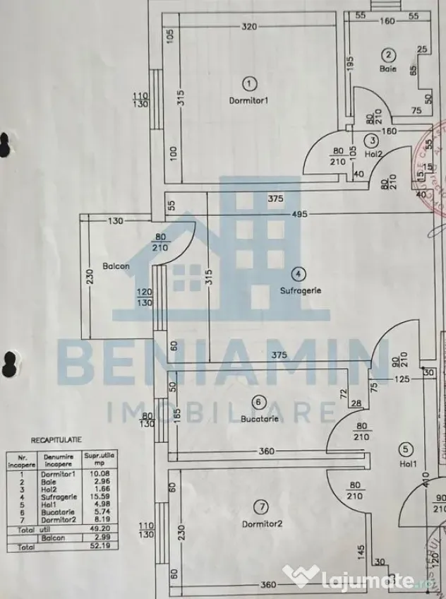 Apartament 3 camere Craiovita, etaj 3, teava de gaze