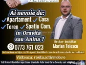 Oravita, Chirie, 3 Cam, Et. 1, Garaj Inclus, Zona Garii 