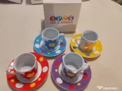 Set Espresso 8 piese Crown Victorian - Porțelan Fin (Fine China)