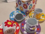 Set Espresso 8 piese Crown Victorian - Porțelan Fin (Fine China)