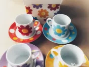 Set Espresso 8 piese Crown Victorian - Porțelan Fin (Fine China) 