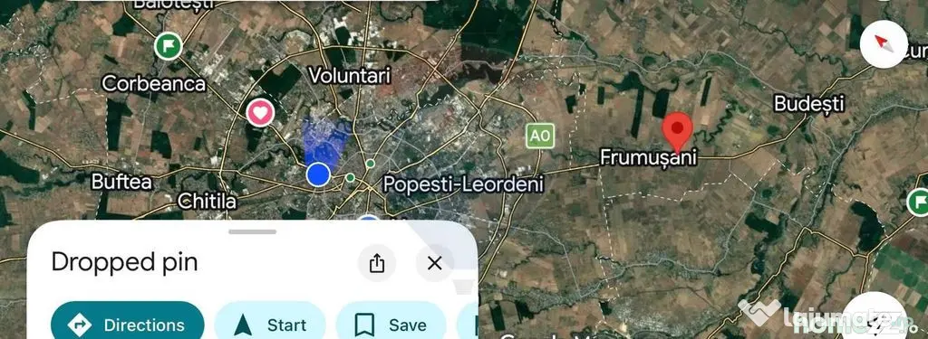 Vanzare teren Frumusani/Pasarea - Strada Albiei