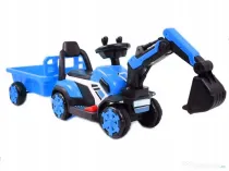 Mini excavator Kinderauto BJXZ219B 35W 6V, cupa electrica si RC Blue