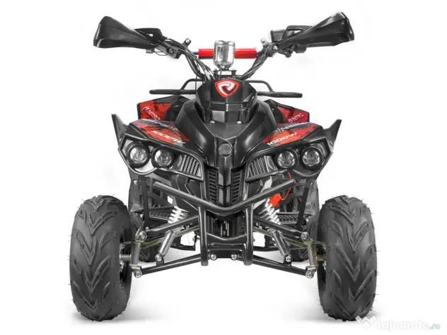 ATV electric NITRO ecoWarrior 1000W 48V 20Ah, roti 7 inch Rosu