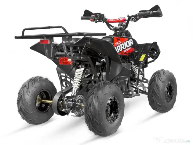 ATV electric NITRO ecoWarrior 1000W 48V 20Ah, roti 7 inch Rosu