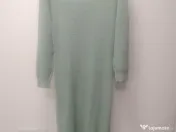 Rochie, culoare menta, tricotata, lunga 