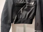 Geaca bomber scurta, pt. tineret cu fermoar pe diagonala