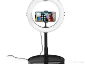Lampa streaming LED Ring Light Hama SpotLight cu telecomanda bluetooth 