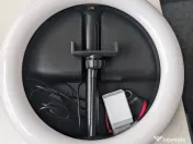 Lampa streaming LED Ring Light Hama SpotLight cu telecomanda bluetooth 