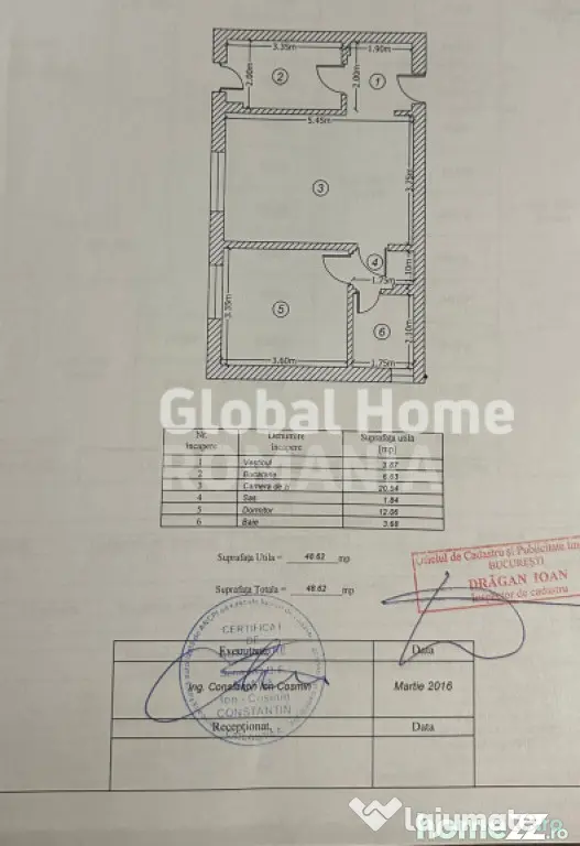 Apartament 2 camere 49MP | Baneasa | Loc de parcare | Mobila
