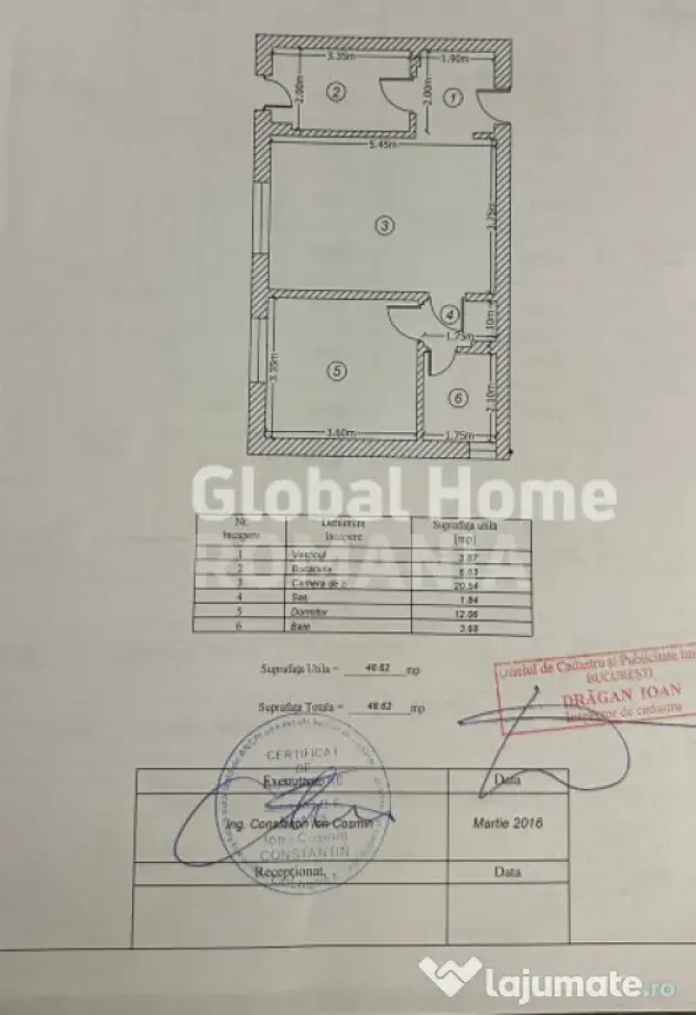 Apartament 2 camere 49MP | Baneasa | Loc de parcare | Mobila