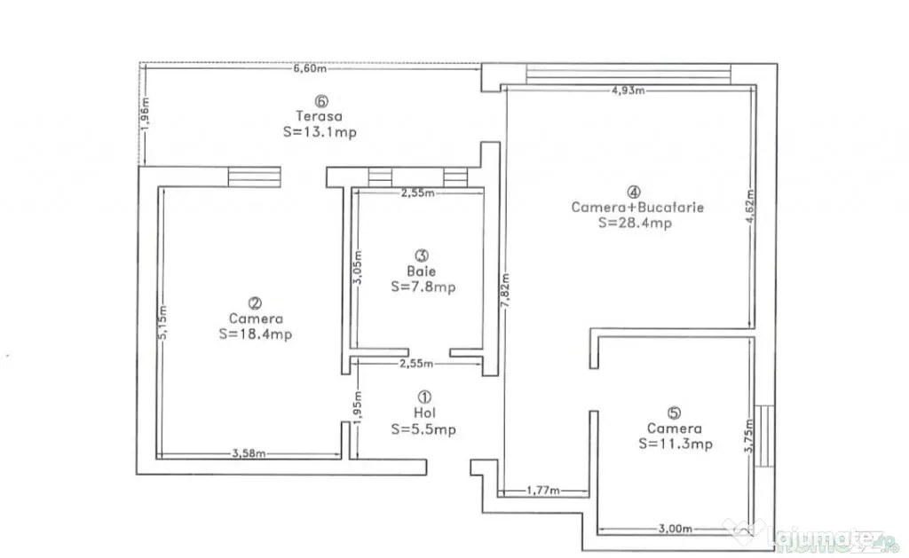Apartament 3 camere, 73 mp, terasa, Buna Ziua - Cluj-Napoca (Cluj)
