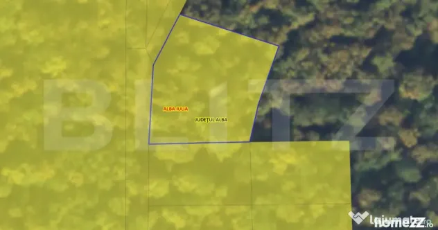 Teren împădurit intravilan de vânzare, 1000 mp, Alba Iuli - Alba Iulia (Alba)