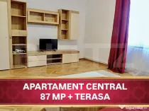 Apartament cu 3 camere + Terasa, 87 mp, zona Central