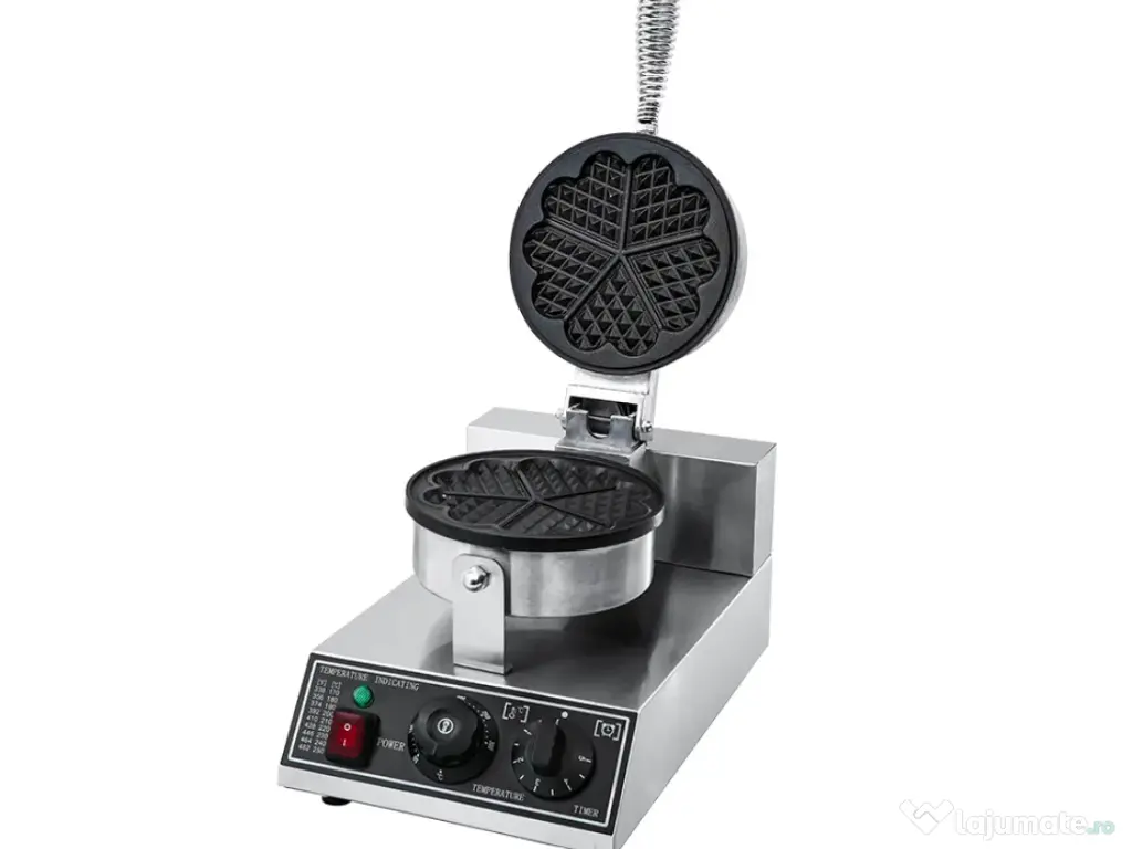 Aparat profesional pentru vafe belgiene – 8 bucati - inimi