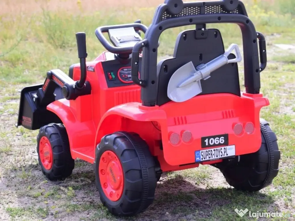 Excavator electric Kinderauto BJYT1066 60W 6V cu telecomanda RED