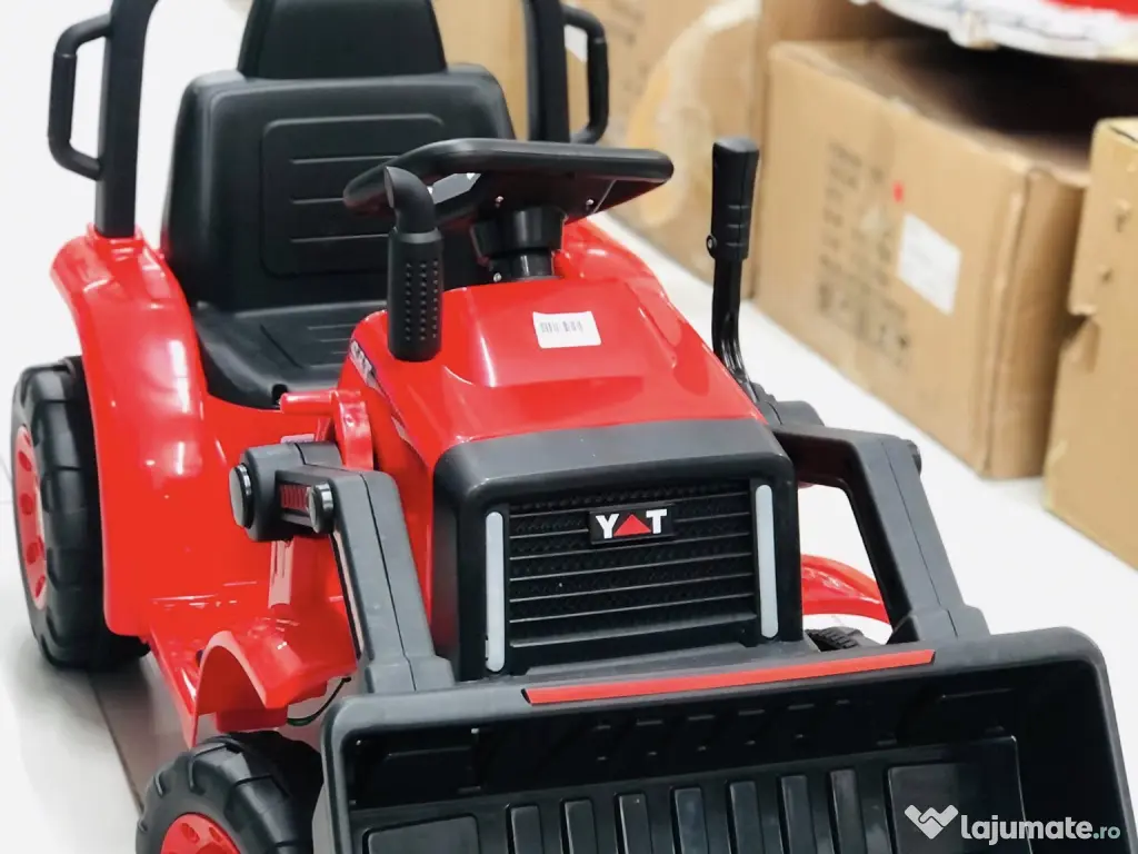 Excavator electric Kinderauto BJYT1066 60W 6V cu telecomanda RED