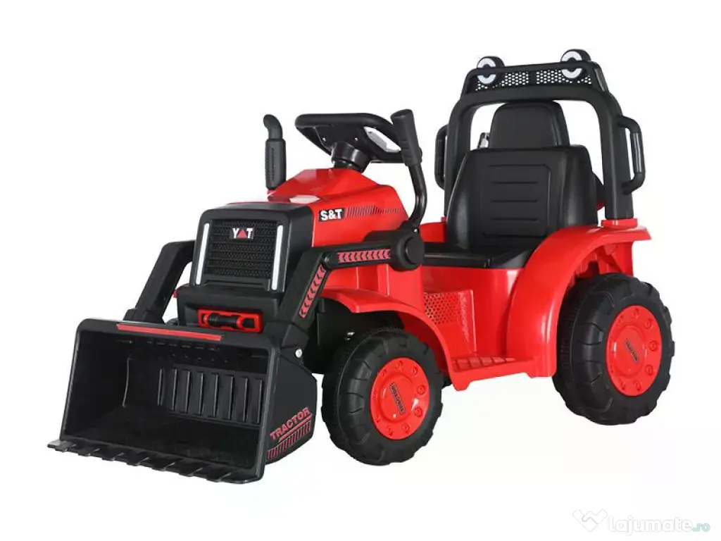 Excavator electric Kinderauto BJYT1066 60W 6V cu telecomanda RED
