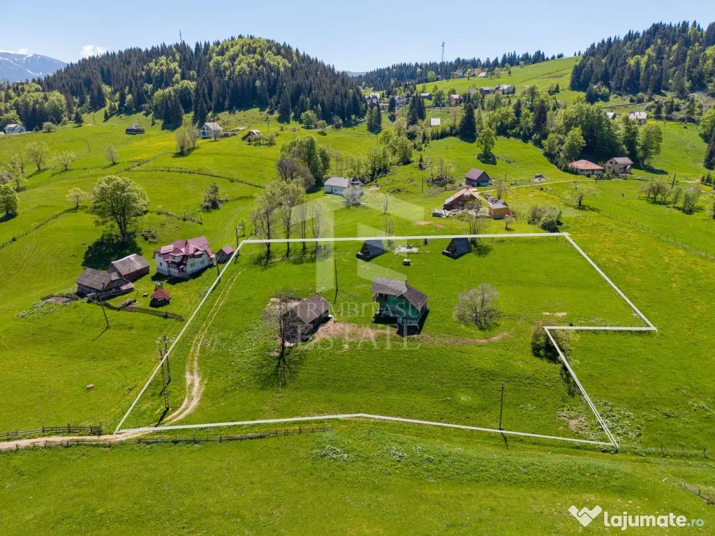 Fundata | Teren de vanzare | 7,656 mp + Cabane tip A Frame