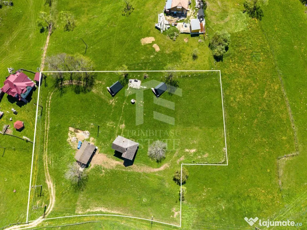 Fundata | Teren de vanzare | 7,656 mp + Cabane tip A Frame