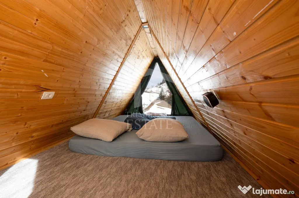 Fundata | Teren de vanzare | 7,656 mp + Cabane tip A Frame