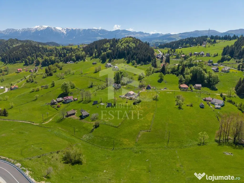 Fundata | Teren de vanzare | 7,656 mp + Cabane tip A Frame