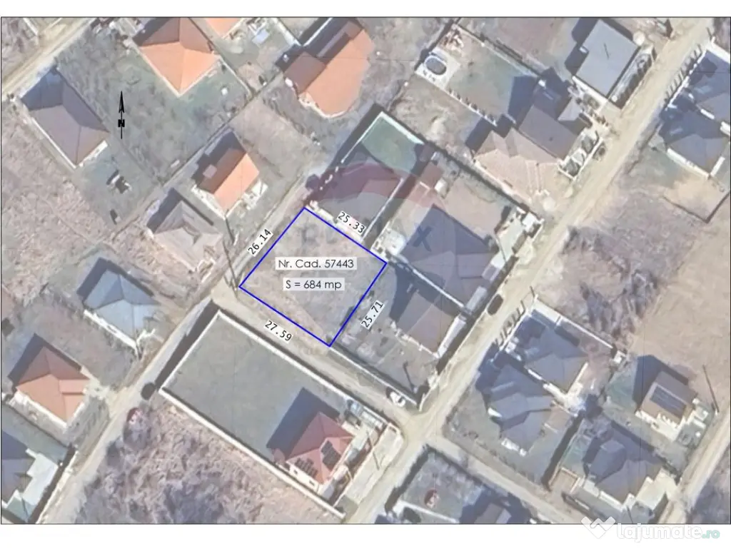 De vânzare teren intravilan 684mp în Paleu