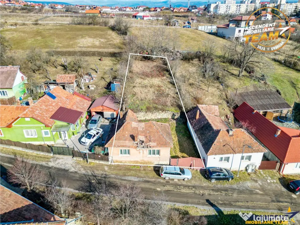 Teren intravilan 493 mp cu casa, Sfantu Gheorghe, Simeria,Co
